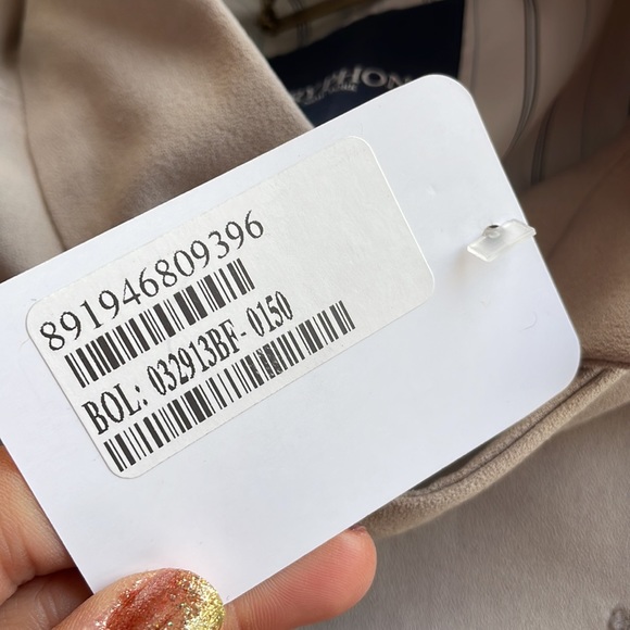 GRYPHON NEW YORK SzM Sgt Pepper band jacket tails epaulet military taupe - Picture 8 of 9